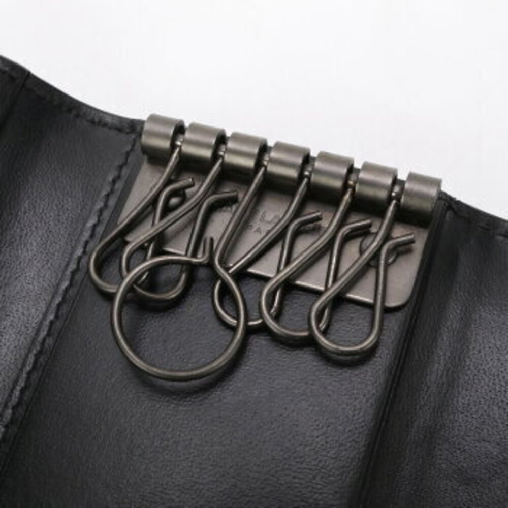 Saint Laurent black key case ring leather YSL Paris Cassandra - Picture 5 of 7